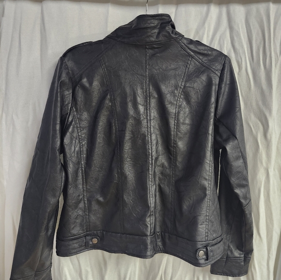 Motorcycle Faux Leather Coat